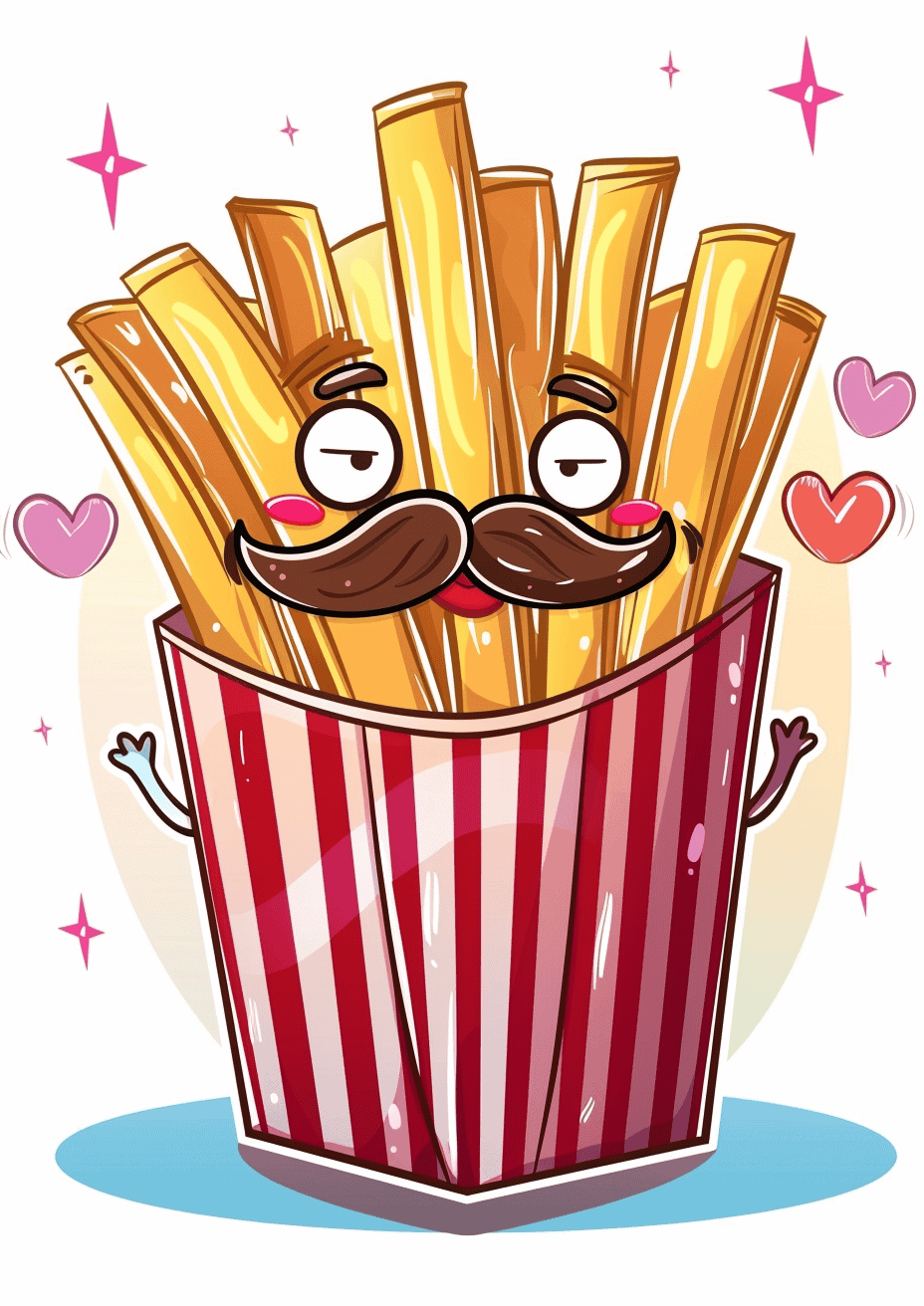 Fries with a Mustache